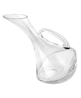 European Mouth Blown Olivia Leaning Wine Carafe- 32 Ounce European Mouth Blown Olivia Leaning Wine Carafe- 32 Ounce