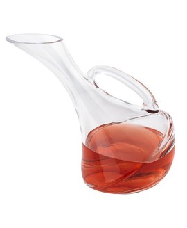 European Mouth Blown Olivia Leaning Wine Carafe- 32 Ounce European Mouth Blown Olivia Leaning Wine Carafe- 32 Ounce