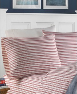 Coleridge Stripe Cotton Percale 3-Piece Sheet Set  Twin