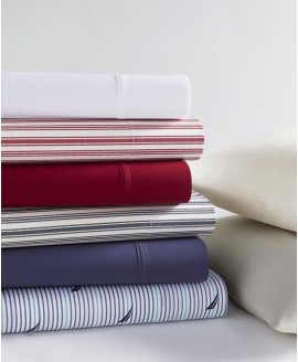 Coleridge Stripe Cotton Percale 3-Piece Sheet Set  Twin