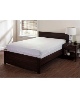 Waterproof Mattress Protector with Zipper – White