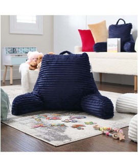 Cut Plush Striped Reading Pillow with Arms Collection