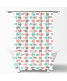 Whale Shower Curtain for Kids  72