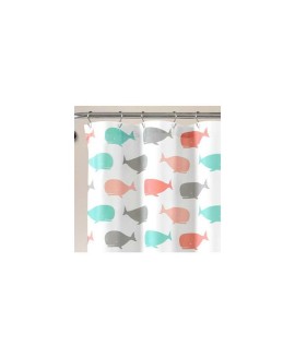 Whale Shower Curtain for Kids  72