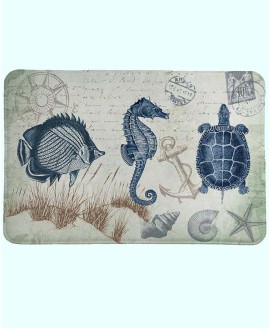Seaside Postcard Memory Foam Rug