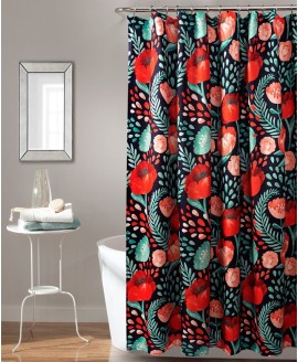 Poppy Garden Shower Curtain  72
