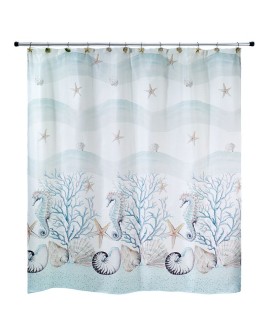 Coastal Terrazzo Shower Curtain
