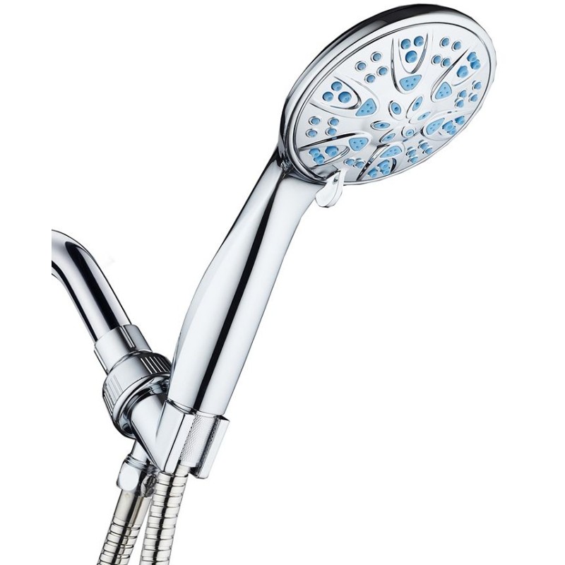 Antimicrobial hand shower aqua blue
